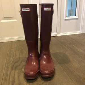 EUC Hunter rain boots size 10
